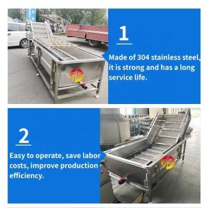 Buy cheap 1000kg/h Capacity Vegetable and Fruit Air Bubble Washing Machine for Industrial Market from wholesalers