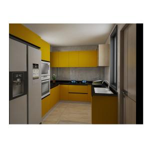 Buy cheap 50mm Natural Stone Modern Modular Kitchen Cabinets Waterproof Cabinet Accessories ISO 4001 from wholesalers