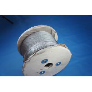 Buy cheap Galvanized Steel Aircraft Cable with 1770 MPa Tensile Strength 220 kgs Breaking Strength and 26.53 kg Weight per Reel from wholesalers