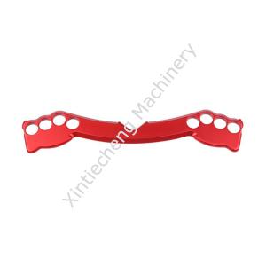 China CNC 6063 Aluminum Parts Processing Custom Sports Equipment Parts Red Oxidation on sale