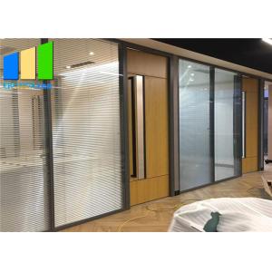 Customized Internal Office Demountable Temporary Glass Partition With Aluminium