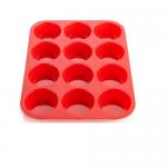 Buy cheap Hot sale silicone bakeware baking muffin pans 12 holes cavity baking pan Anti-slip easy cleaning design from wholesalers