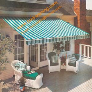 China Outdoor Manual or Motorized Remote Control Waterproof Shade Awning Commercial Awning on sale
