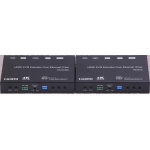 4K HDMI USB Fiber Optic Extender with IP extension option