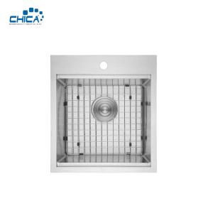 Buy cheap SUS201 304 Stainless Steel Kitchen Sinks Handmade House Kitchen Sinks With Bottom Grid from wholesalers