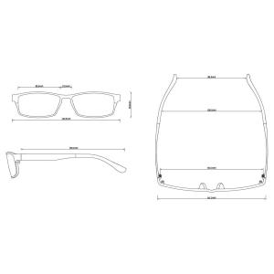 Lightweight Peek Photochromic Lenses Glasses For Computer Ultra Strong