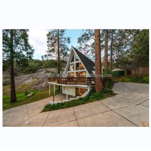 Main Structure Galvanized Steel Square Tubes Modern Triangle Outdoor House