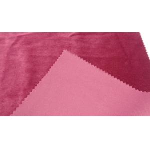 Buy cheap Knitted Short Plush 100% Polyester Purple Velvet Bonded Fabric 280G Windproof from wholesalers