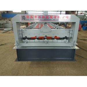 China 4kw 380V PPGI Steel Tile Type Colorful Stone Coated Metal Roof Tile Roll Forming Machine on sale