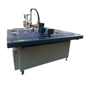 Buy cheap Blue Frame Silver Case Automatic Knife Cutting Machine for Cutting Thickness ≤1.5mm-6.0mm from wholesalers