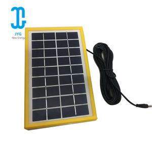Buy cheap 220ma Polysilicon Epoxy Solar Panel 3W 6V Tempered Glassyellow Frame from wholesalers