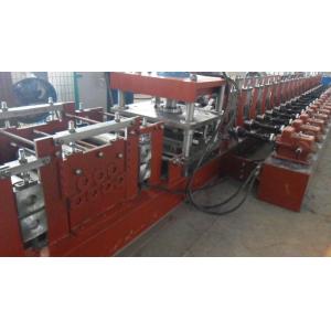 Buy cheap 15M/min 25mm Galvanized Steel Guardrail Roll Forming Machine 380V 7.5Kw Hydraulic Color Customized from wholesalers