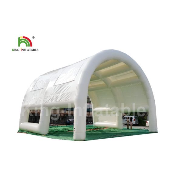 Water - Proof PVC 40 * 10m White Giant Inflatable Cube Tent For Wedding Parties