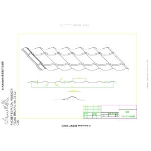 Glazed Tile Roofing Roll Forming Machine 0.4mm Color Painted Galvanized Steel