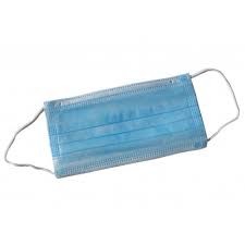 China Blue Color 3 Ply Disposable Medical Face Mask Anti Germs With Elastic Earloop on sale
