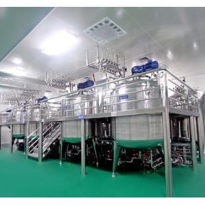 Buy cheap 10000L Vacuum Liquid Detergent Mixing Tank With Homogenizer Option from wholesalers