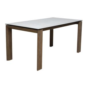Buy cheap 1500*800mm Ceramic Material Dining Table With Fixed Type Wooden Leg from wholesalers