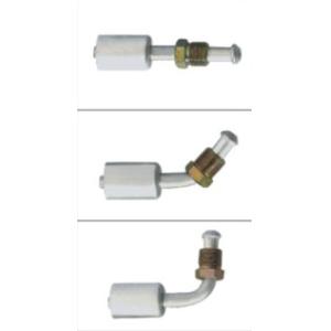 Buy cheap #6 #8 #10 #12 Al joint with R12 valve (Female O-Ring)/Straight 45° 90°Shape / auto air conditioning hose fitting from wholesalers