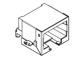 Quality Tab Down 615108150221R Shielded Modular Jack THR Mid-Mount for sale