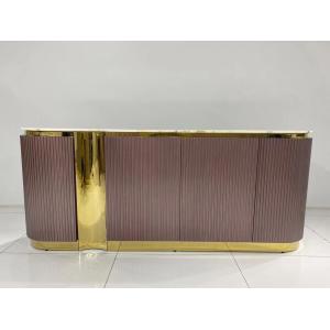 Buy cheap Luxury Stainless Steel Console Table ODM OEM Marble Top Sideboard from wholesalers
