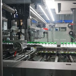 Buy cheap Automatic Drop Type Wrap Around Case Packer with PLC and HMI Control and Bottle Shortage Alarm from wholesalers