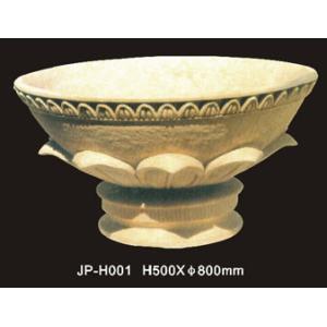 Buy cheap Natural Lightweight Sandstone Flower Pots With Unique Hand Carved Finish from wholesalers