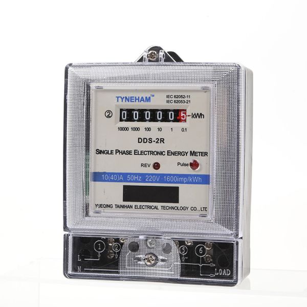 Anti Fire Single Phase Electric Meter , Long Life Single Phase Digital Power