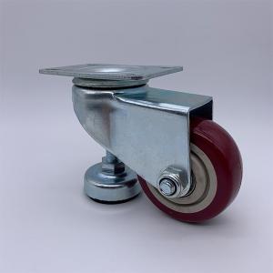 Buy cheap 4 Inch Heavy Duty Polyurethane Caster Wheels with Leg Leveler from wholesalers