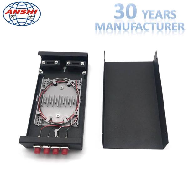 Buy cheap Wall Mount Cable Distribution Box / 4 Port FC Pigtail Fiber Optical Termination Box from wholesalers