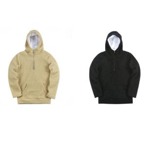 Buy cheap OEM Plain Sherpa Pullover With Jersey Lining , Winter Half Zip Fleece Jacket product