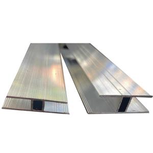 China 6mm H Channel Extruded Aluminum Profiles For Polycarbonate Sheet on sale