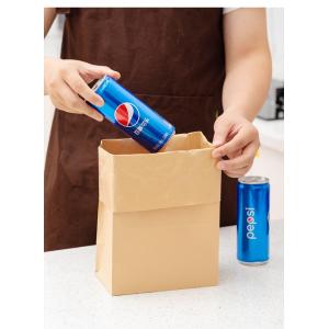 Buy cheap Kraft Biodegradable Disposable Tableware Candy Paper Bag Without Handle BSCI from wholesalers