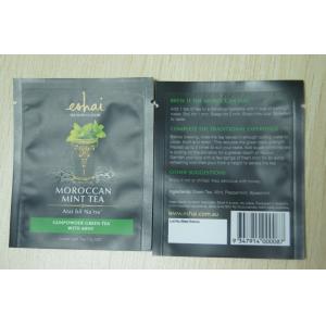 Buy cheap 10g Small Packaging Tea Bags / Instant Matt Finish Tea Pouch In Black from wholesalers