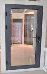 Grey Color PVDF Aluminium Hinged Doors With Outward Opening Direction HINGE FOR