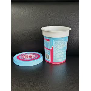 China 400ml plastic IML print cup with aluminum foil lid and plastic lid on sale