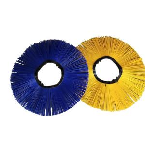Buy cheap Blue Convoluted Wavy  PP Bristle Circular Snow Sweeper Brush from wholesalers