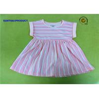 Buy cheap Pretty Toddler Girl Long Dresses , Simple Summer Dresses With Fold Cuff Finished product
