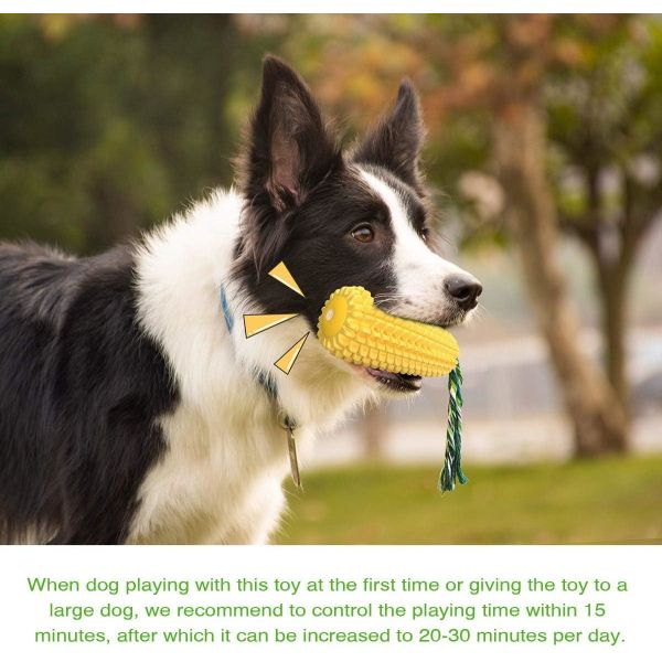 Buy cheap Dog Chew Toys for Aggressive Chewers, Indestructible Tough Squeaky Interactive Dog Toys, Puppy Teeth Chew Corn from wholesalers