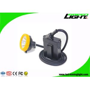Buy cheap 10000 Lux 18 Hours 7800 mAh LED Miners Cap Lamp Corded With Lower Power Warning Function from wholesalers