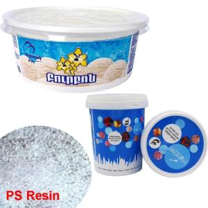 Buy cheap Food Grade Polystyrene Resin Ice Cream Containers PS Raw Material product
