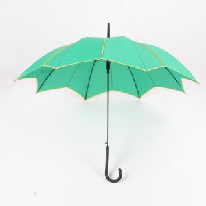 Buy cheap Green Lotus Womens Walking Umbrella , Fashional Designer Rain Umbrellas from wholesalers