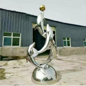 Buy cheap Decoration Polished Metal Dolphin Sculpture Garden Statues And Ornaments from wholesalers