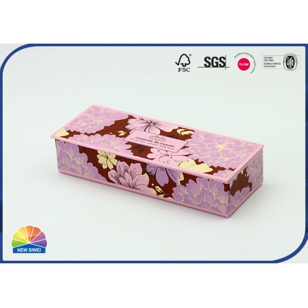 Soap Packaging Rectangle Hinged Lid Gift Box With Customized Logo