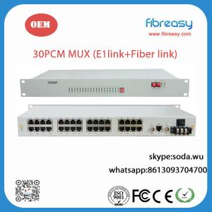 Buy cheap 30PCM MUX with E1 link and optical link back up from wholesalers