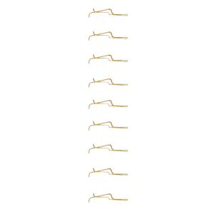 Buy cheap BeCu C17200 Bend PIN 0.25mm Thickness Au Plating Lightweight from wholesalers