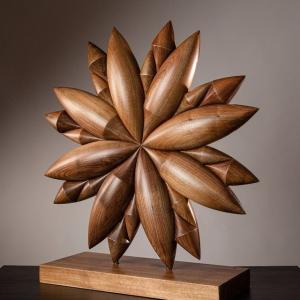 Buy cheap Fadeless Contemporary Wood Carving Sculpture , Abstract Wood Sculpture from wholesalers
