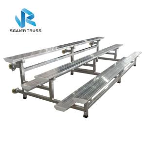 Buy cheap Portable 2 Row Aluminum Bleachers , Environmentally Friendly Padded Stadium product