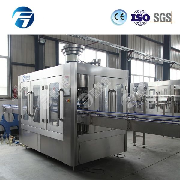 Automatic Glass Bottling Equipment Sparkling Drink Filling Machine CE TUV SGS