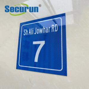 China ODM 5 Inch Reflective House Numbers Road Name Signage Plaque on sale