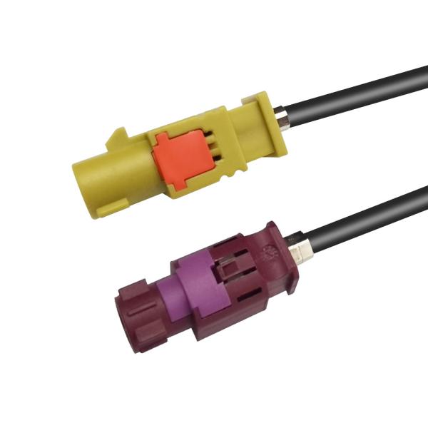 Quality Code K To D FAKRA HSD Extension Cable , Car Video LVDS HSD Cable for sale